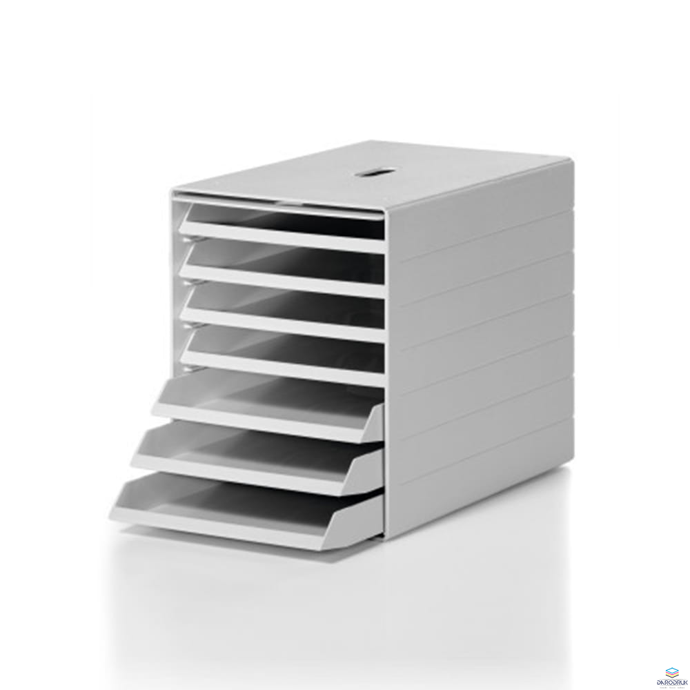 IDEALBOX PLUS A4 pojemnik z 7 szufladami z osłoną, szary 1712001050 DURABLE
